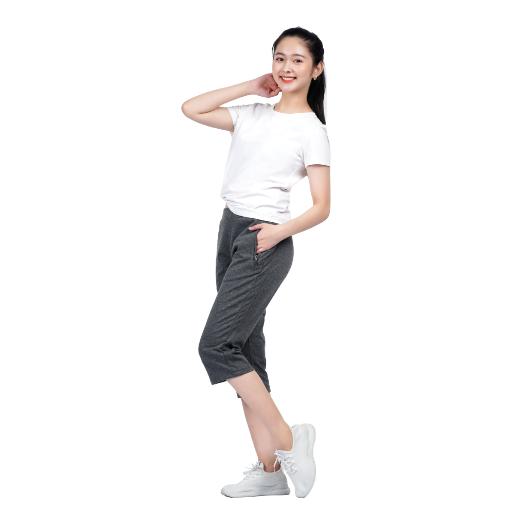 Quần lẻ nữ ống lửng vảy cá cotton 408p 8049 thời trang và thanh lịch PALTAL