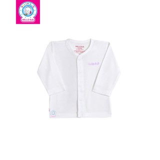 Áo cổ tim trắng tay dài bamboo ass0059 - hello bnb
