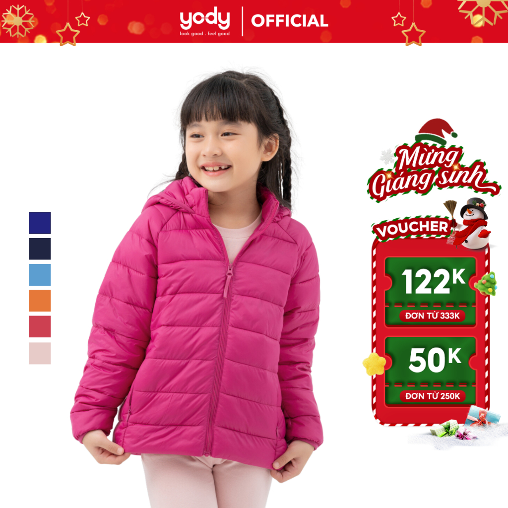 Áo phao trẻ em 3S tay Raglan siêu nhẹ siêu gọn siêu ấm giữ nhiệt tốt thoải mái mềm mại PHK6002