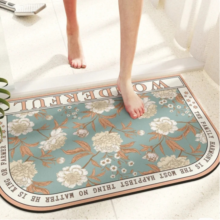 Thảm nhà tắm hút nước – Thảm lau chân thấm nước, siêu thấm, chùi chân, trang trí 50 x70