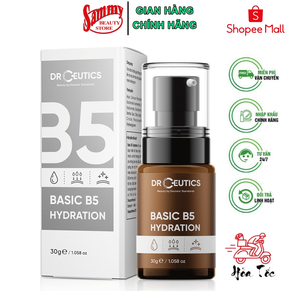 Tinh Chất Cấp Ẩm Phục Hồi Da DrCeutics Basic B5 Hydration 30gram