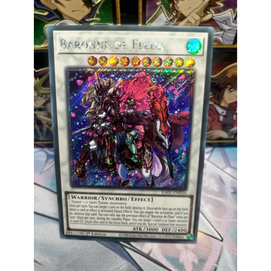 Thẻ bài Baronne de Fleur - RA01-EN034 - 25th Platinum Secret Rare