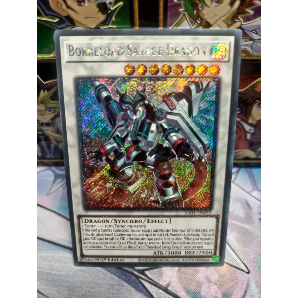 Thẻ bài Borreload Savage Dragon - RA01-EN033 - 25TH, Platinum, Ultimate