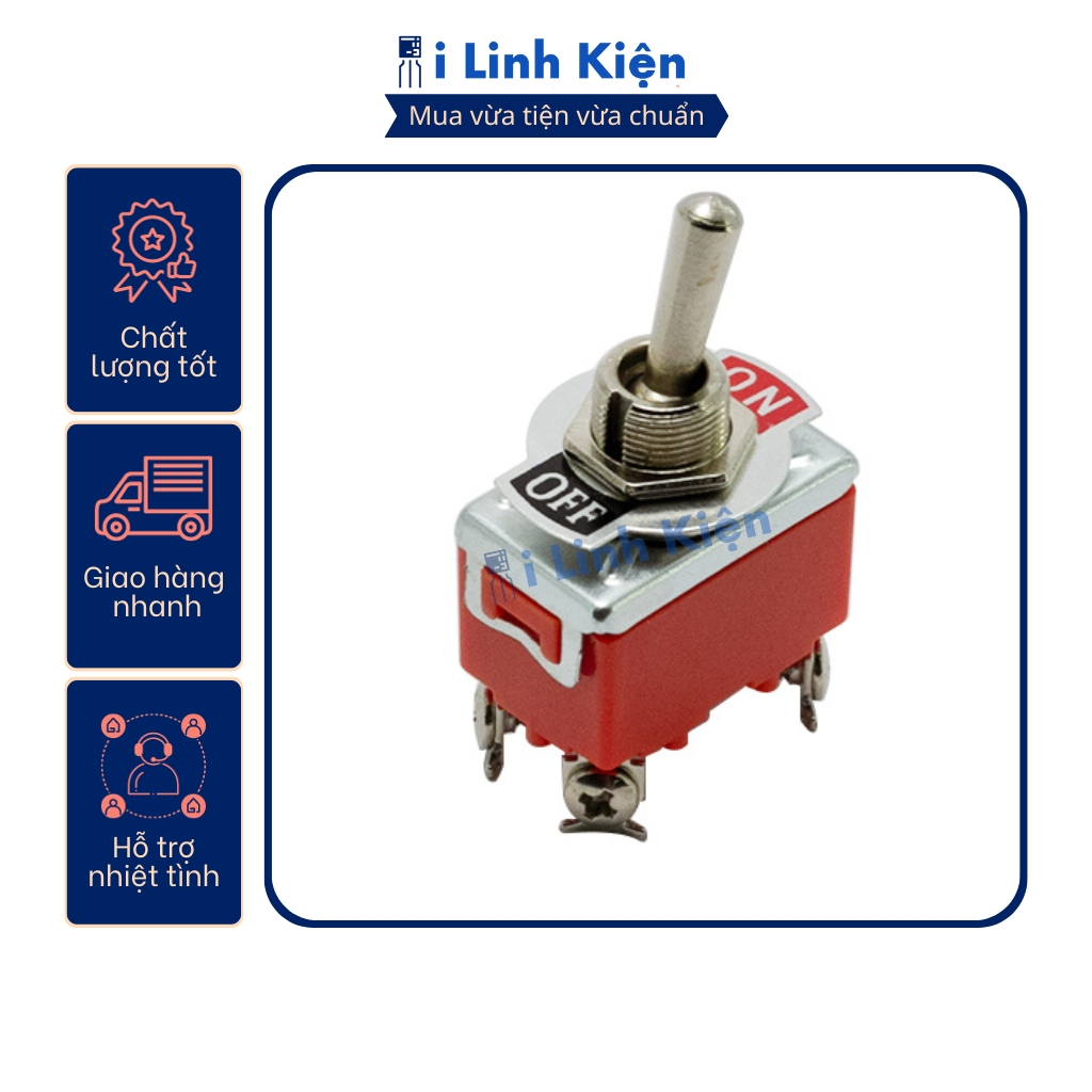 Công tắc gạt đôi E-TEN1221 15A 250V 2 chế độ ON-OFF 4P