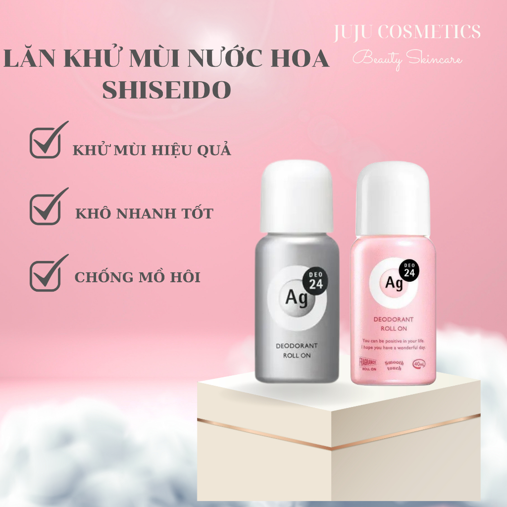 Lăn Khử Mùi Shiseido Hương nước hoa dưỡng trắng ngăn mô hôi 24h