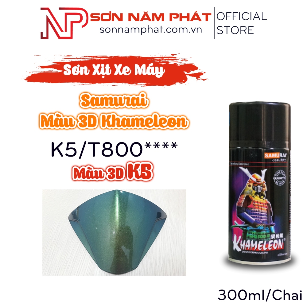 Sơn Xịt Samurai Màu 3D Khameleon K5/T800****