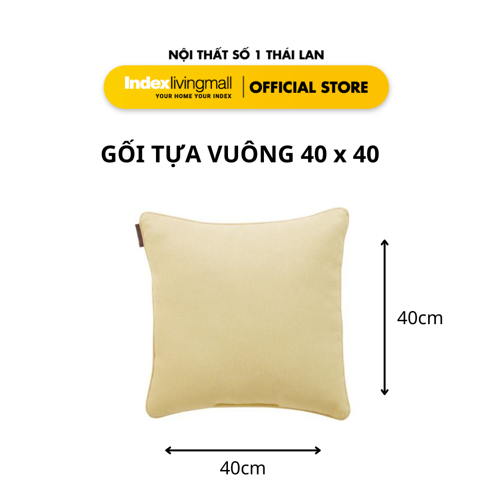 Gối Tựa Trang Trí Đa Năng Màu Xanh Be Size 40 x 40 | Index Living Mall