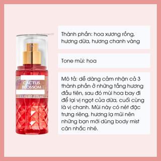 Mist Xịt Toàn Thân BBW Cactus Blossom 75ml Từ Mỹ