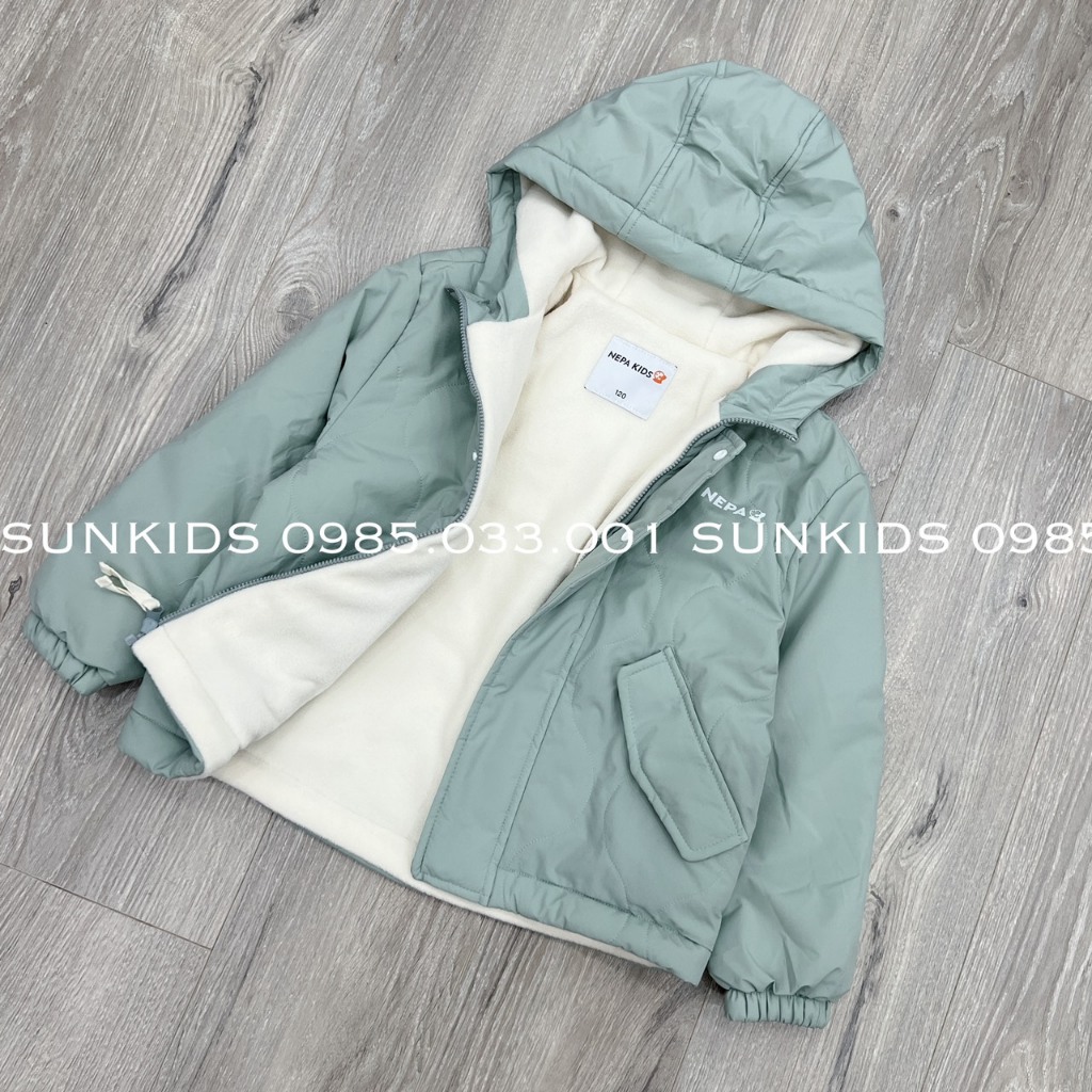 Áo khoác phao cho bé lót nỉ Ne. pa kids