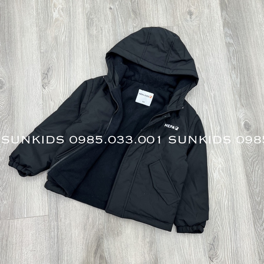 Áo khoác phao cho bé lót nỉ Ne. pa kids