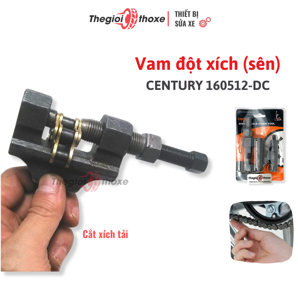 Vam đột xích xe máy Century 160512-DC ( Vỉ ) - Dụng cụ cảo tháo mắt sên xe máy chất lượng cao | Thế Giới Thợ Xe