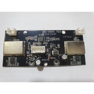 Bo micro loa keó tần số 04RX_V2.0 Mạch thu sóng micro 04RX_V2.0 Bo nhận sóng micro loa kéo rẻ