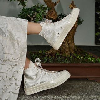 Giày Converse 1970s Wedding Brocade High top white