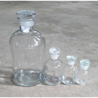 Lọ thuỷ tinh trắng đựng hoá chất, miệng hẹp, nút mài 125ml / 250ml / 500ml / 1000ml