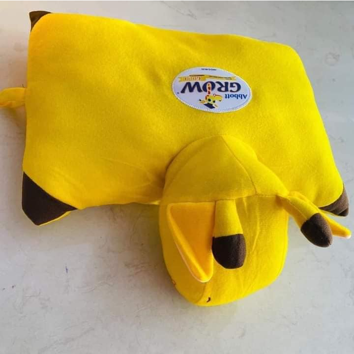 Gối đi xe máy cho bé hươu cao cổ Grow - gối kê đầu cho bé đi xe máy