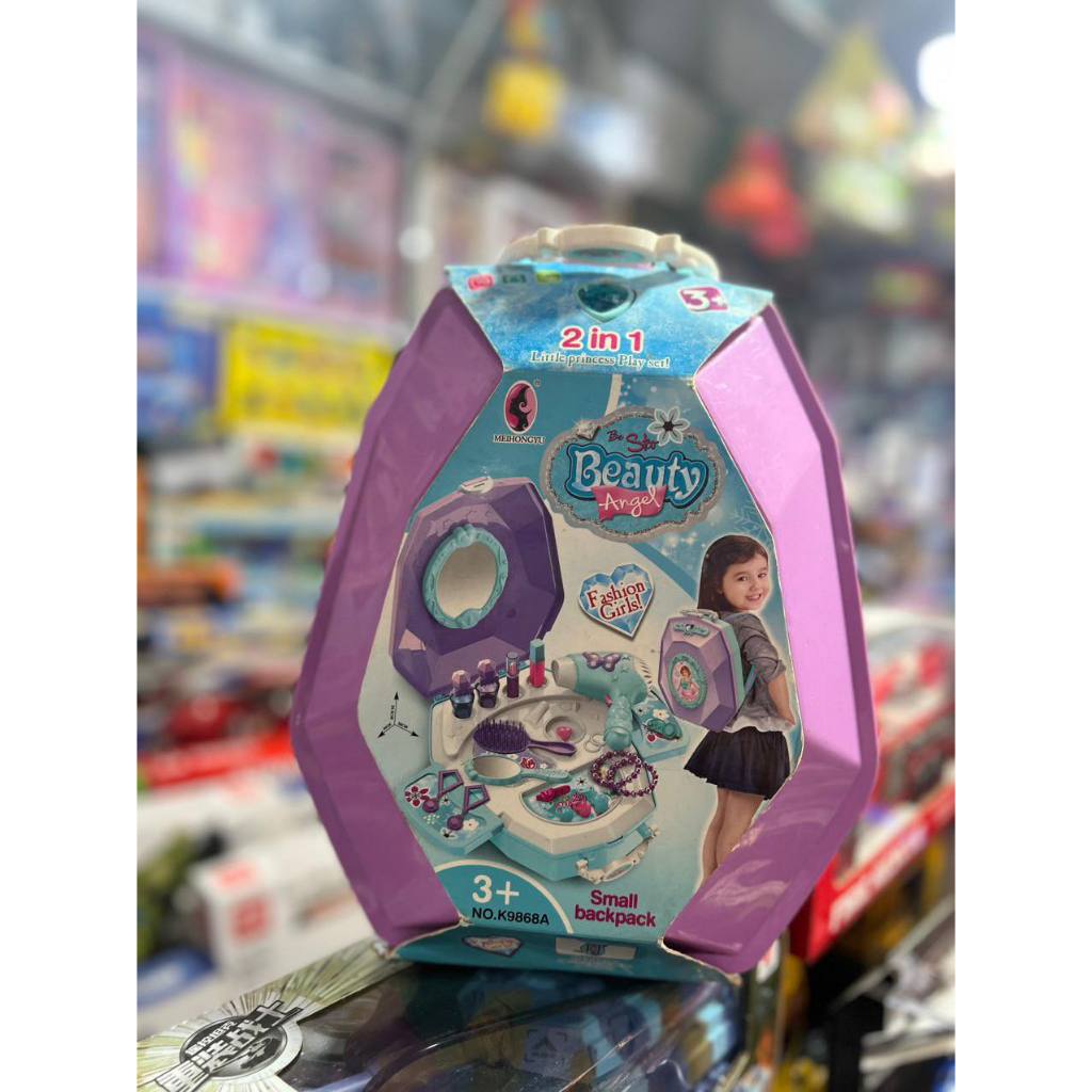 Bộ đồ chơi cắt tóc trang điểm làm đẹp cho bé- Đồ chơi trang điểm valy kéo sang trọng cho bé gái