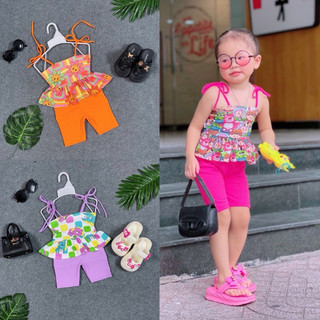  Set Bộ 2 Dây Quần Lửng Siêu Cưng 3 Màu Cho Bé Gái 