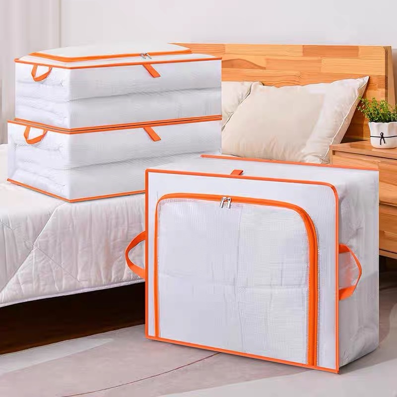 Túi đựng quần áo chăn màn 90 L,Túi đựng đồ dáng ngang,Dễ dàng lưu trữ mền và quần áo đặt phía dưới giường đặt ở tủ
