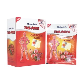 Miếng dán trái ớt Tika - Patch giảm đau vai, đau cơ, đau lưng