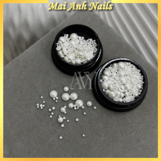 Ngọc trai cao cấp mix hình TRÒN 5-6 size (không bay màu) MaiAnhNails