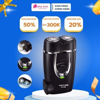 Máy cạo râu mini nam bỏ túi FLYCO Poree PS187 cạo râu lưỡi dao kép tự làm sắc, nhỏ gọn bỏ túi sử dụng pin sạc _PS187