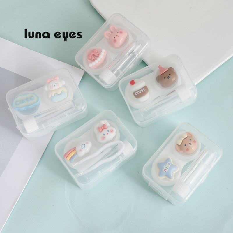 Khay gắn thú hộp vuông kèm dụng cụ đeo lens