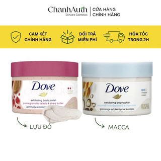 (Bản Mỹ) Tẩy Da Chết Toàn Thân DOVE Chăm Sóc Da Dưỡng Trắng Cấp Ẩm Exfoliating Body Polish