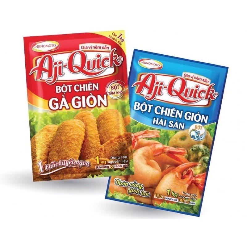 BỘT CHIÊN GIÒN AJIQUICK (TẨM KHÔ/ PHA NƯỚC)