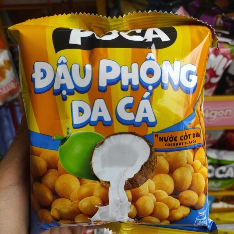 1 GÓI ĐẬU PHỘNG DA CÁ POCA VỊ CỐT DỪA 75G