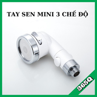  Tay sen mini 3 chế độ nước vòi hoa sen hỗ trợ tăng áp thiết kế nhỏ gọn tiện dụng dùng cho bồn rửa mặt Lavabo 