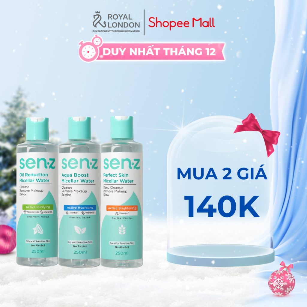 Nước Tẩy Trang SENZ Micellar Water 250ml