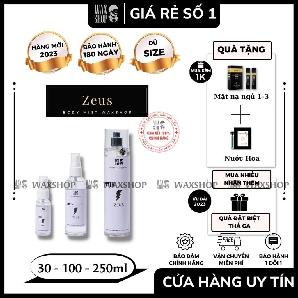 Xịt Thơm Body Mist Zeus - Myth Scent Cho Nam ⚡Siêu Thơm⚡ Giữ Mùi 12H, Chính Hãng, Nam Tính, Nước Hoa Giá Rẻ
