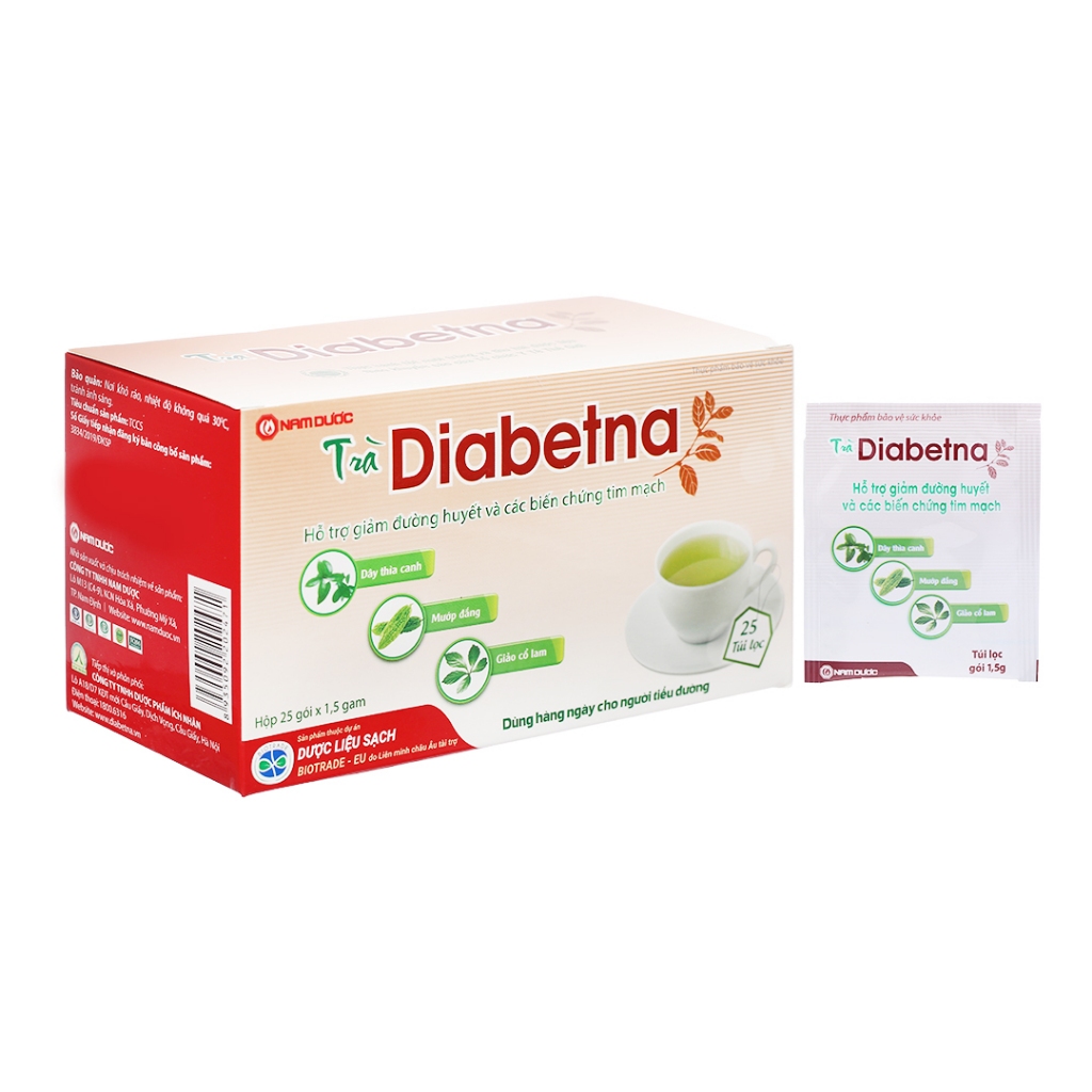 (hộp 25 gói) Trà Diabetna giúp ổn định đường huyết