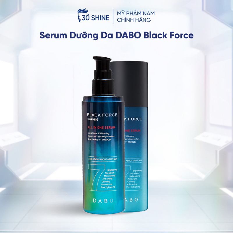 Serum dưỡng da Dabo 7in1 Black Force - Làm đẹp dễ dàng với 7 bước dưỡng da trong 1 sản phẩm