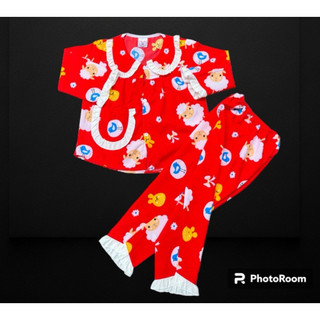 Bộ Lụa Dài Tay Bé (giao màu ngẫu nhiên)