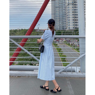 ĐẦM CỔ V DÁNG MIDI