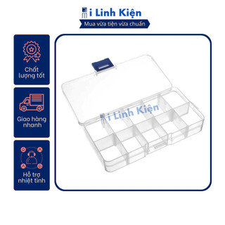 Hộp đựng linh kiện , trang sức 10 ngăn cao cấp có thể tháo rời