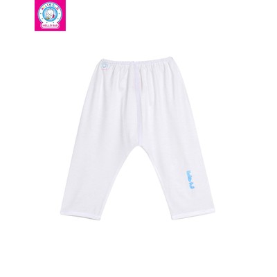 Quần sơ sinh đáy nem dài trắng Bamboo QSS0064