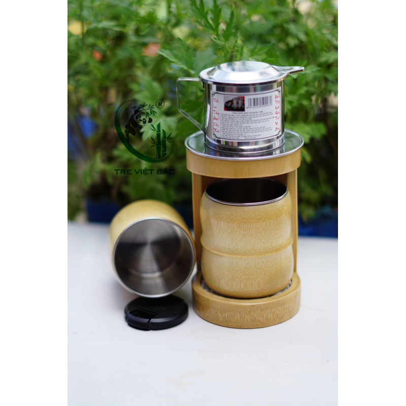 Giá pha cà phê bằng tre