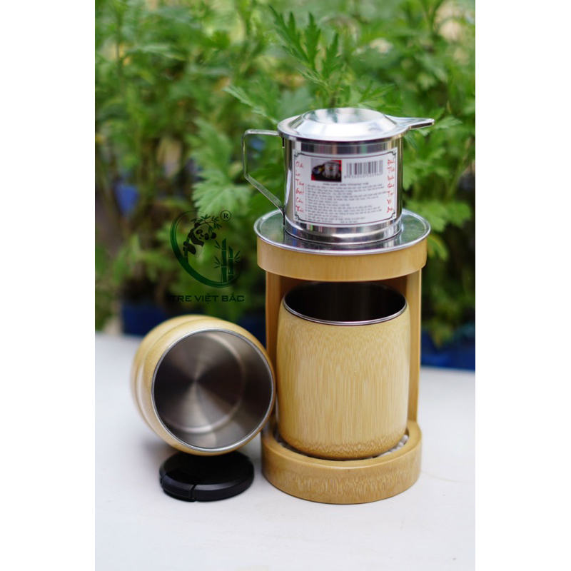 Giá pha cà phê bằng tre