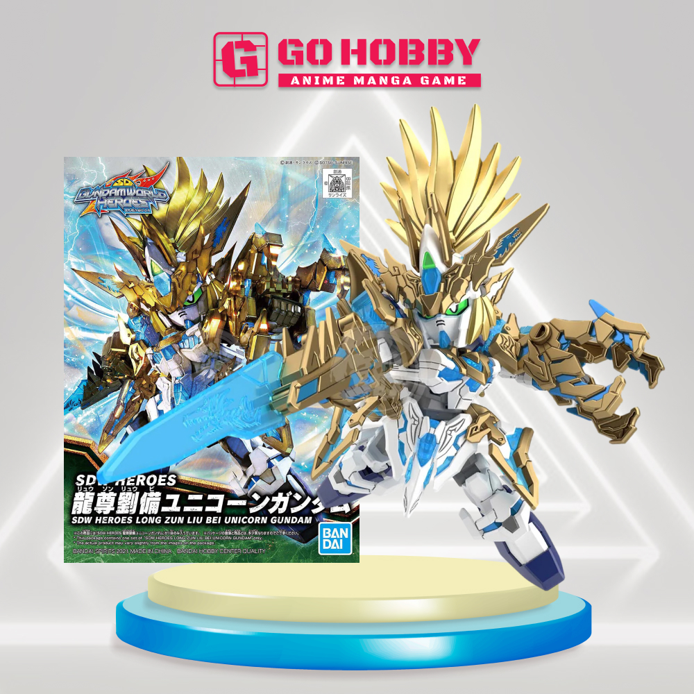 GUNPLA | SD World Heroes Liu Bei Longzun Unicorn Gundam | Đồ chơi mô hình lắp ráp
