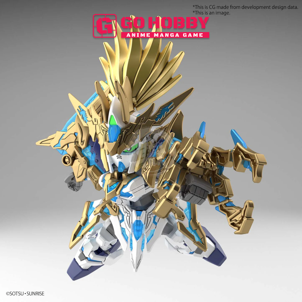 GUNPLA | SD World Heroes Liu Bei Longzun Unicorn Gundam | Đồ chơi mô hình lắp ráp
