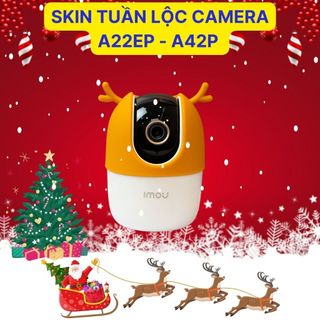 Skin tuần lộc camera imou a22ep/ a42p/ c22ep skin trang trí cho camera