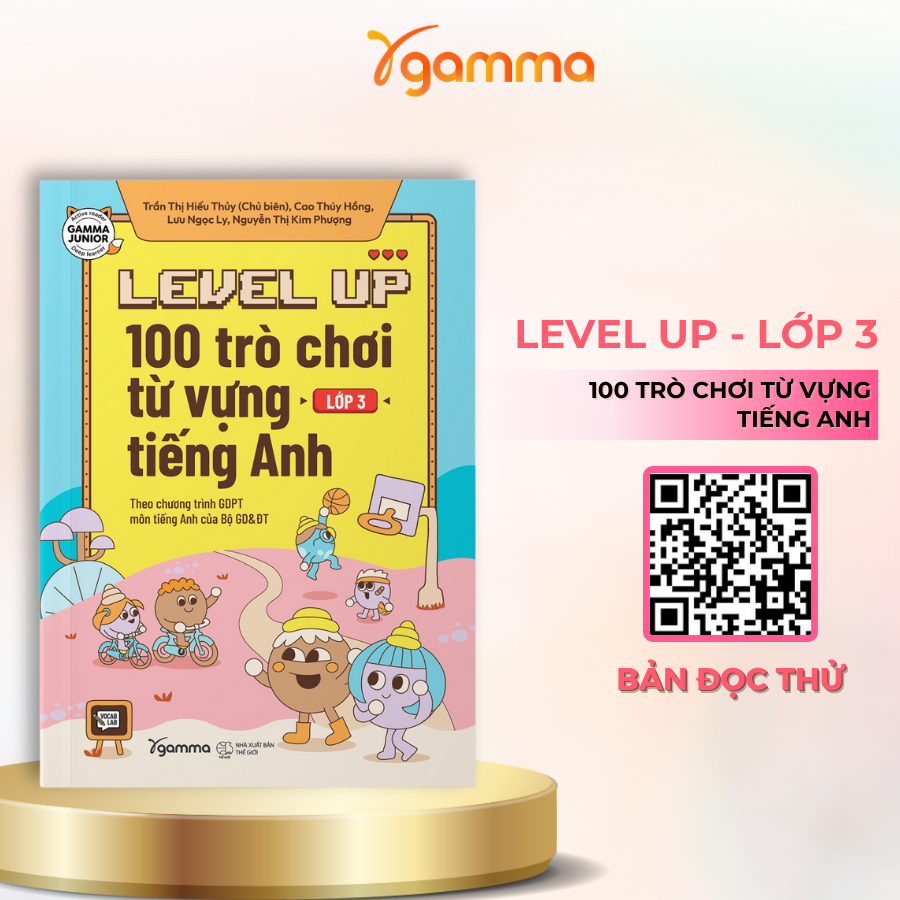 Sách - Lẻ/Combo: Level Up - 100 Trò Chơi Từ Vựng Tiếng Anh Dành Cho Học Sinh Tiểu Học: Lớp 3 + Lớp 4 + Lớp 5 (ETS)