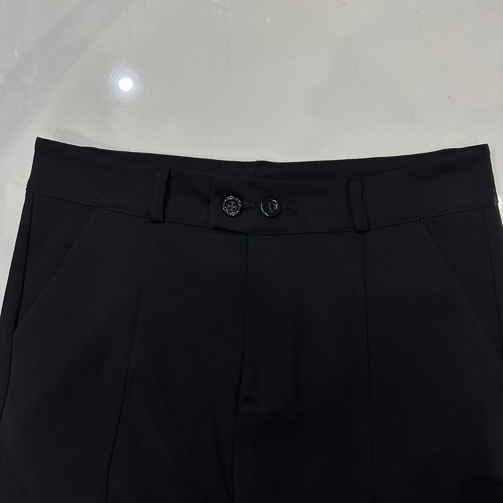 Quần loe nữ quần ống loe xẻ ống 9 tấc chất umi hàn co giãn