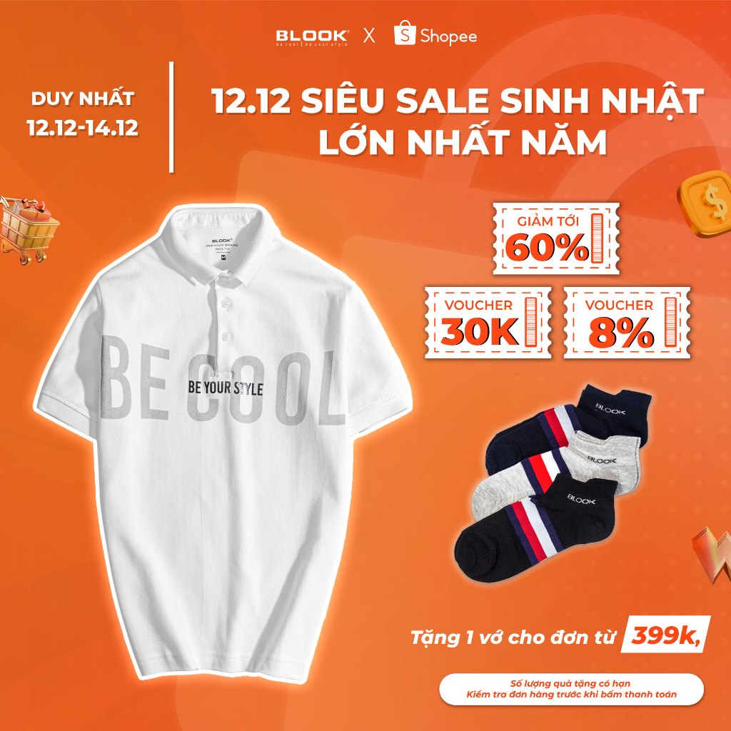 ÁO POLO NAM BLOOK TRẺ TRUNG HIỆN ĐẠI MÃ 35664