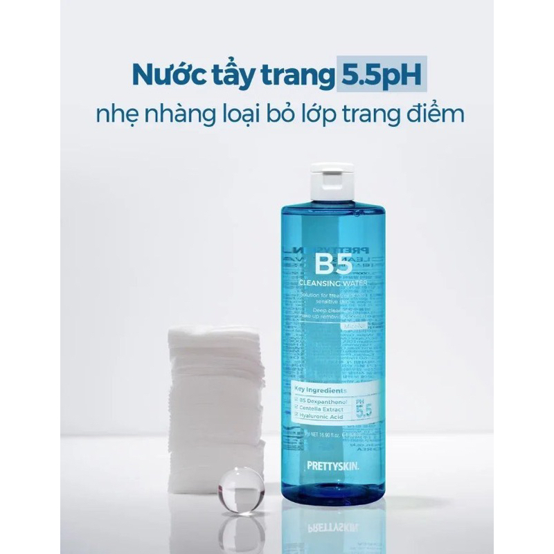 Nước Tẩy Trang B5 Sạch Sâu, Dịu Nhẹ, Phù Hợp Cho Da Nhạy Cảm & Da Treatment - 500ml- HÀN QUỐC