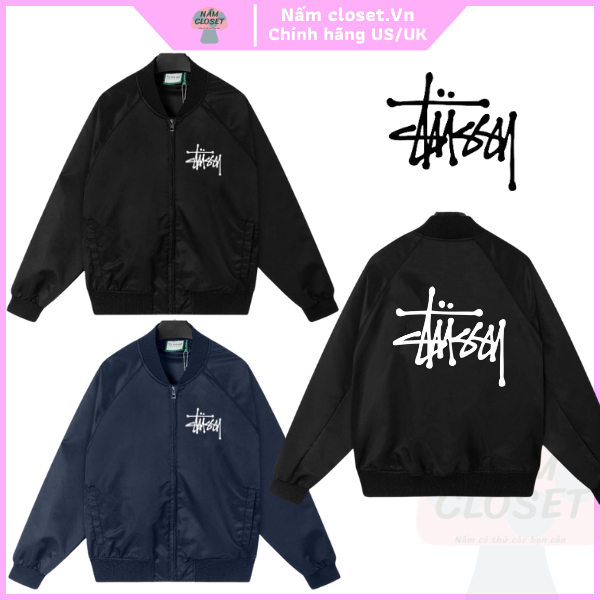 Áo khoác bomber chất gió cao cấp phong cách varsity jacket unisex - NấmCloset 012