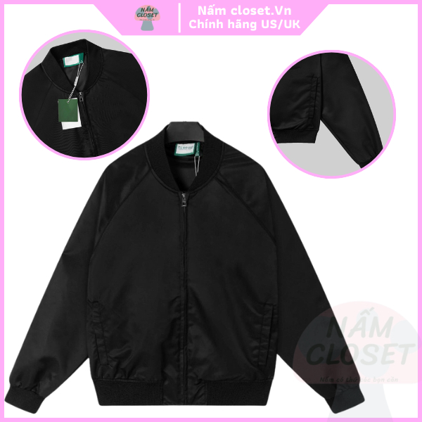Áo khoác bomber chất gió cao cấp phong cách varsity jacket unisex - NấmCloset 012