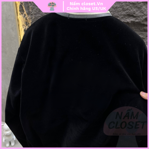 Áo khoác boomber varsity jacket chất da lộn lót lông cao cấp form rộng cá tính - NấmCloset014